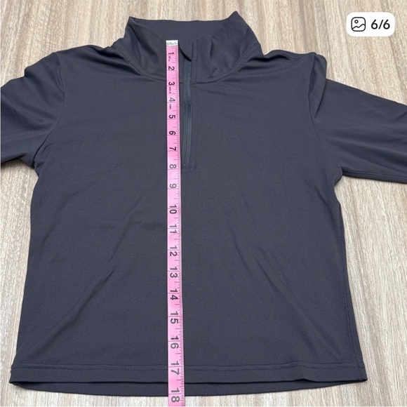 Paragon Fitwear quarter zip long sleeve jacket size medium in light gray / ivory - Picture 8 of 8